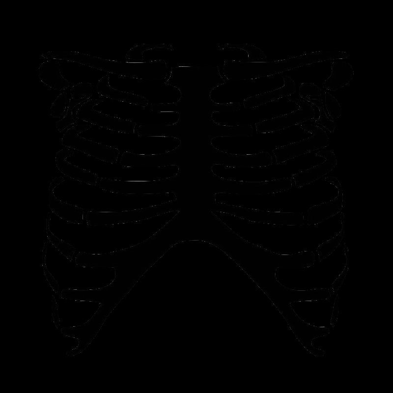 Трафарет скелета