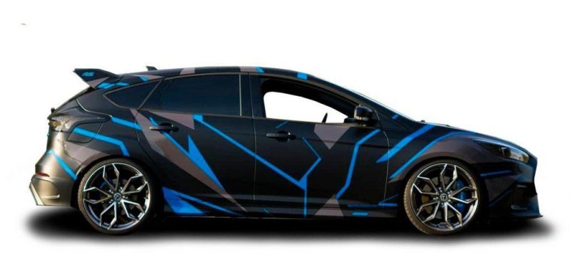 Камуфляж на черной машине