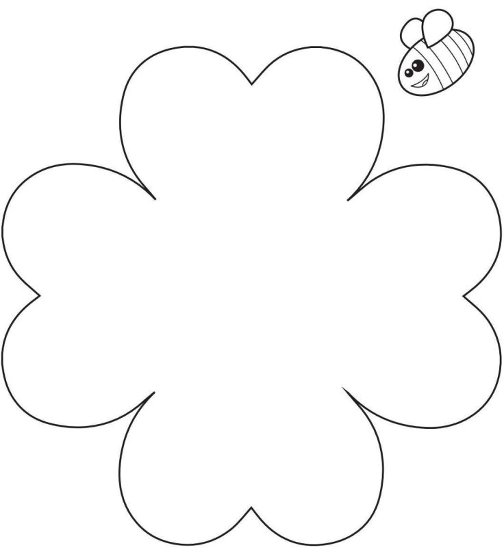 Трафареты цветов для поделок