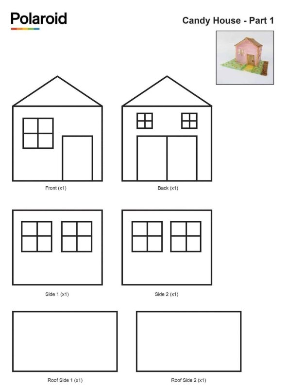 Трафареты для 3d ручки дом