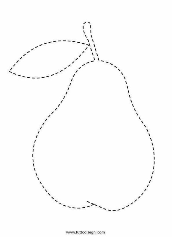 Рисование по точкам фрукты