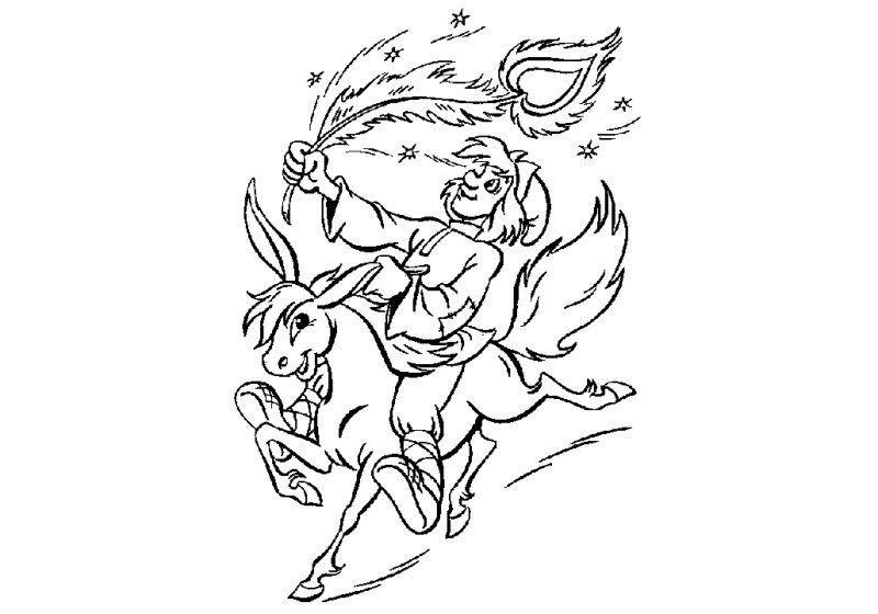 Раскраска к сказке конек горбунок