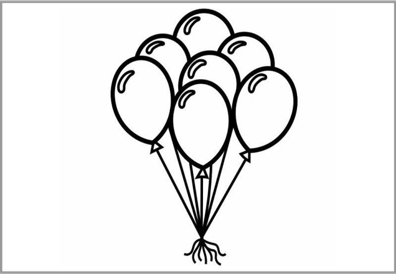 Шарики раскраска