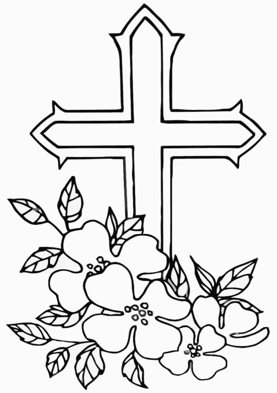 Православный крест раскраска для детей