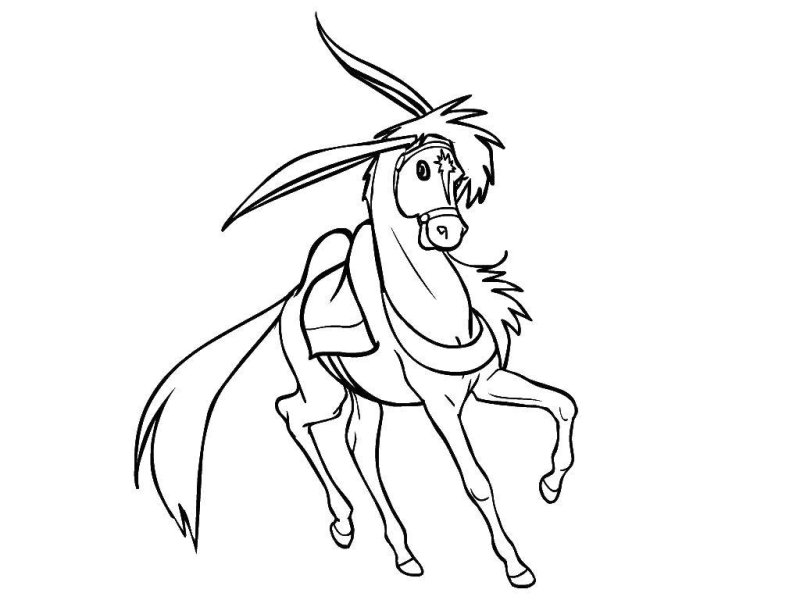 Раскраска конек горбунок для детей