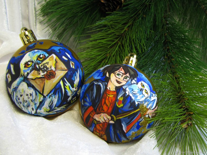 Набор елочных шаров: Гарри Поттер