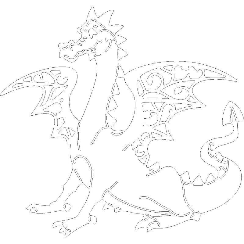 Дракон для вырезания