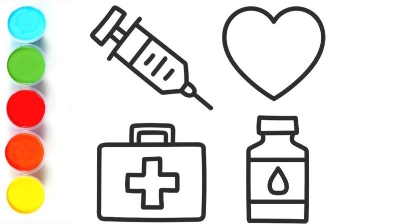 Медицинские раскраски