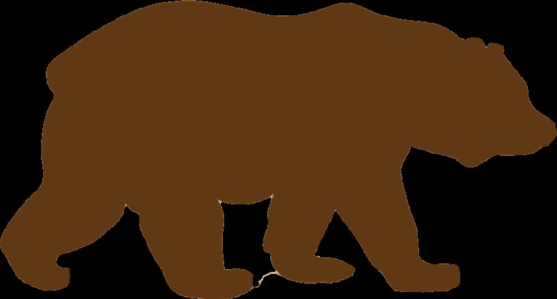 Силуэт медведя