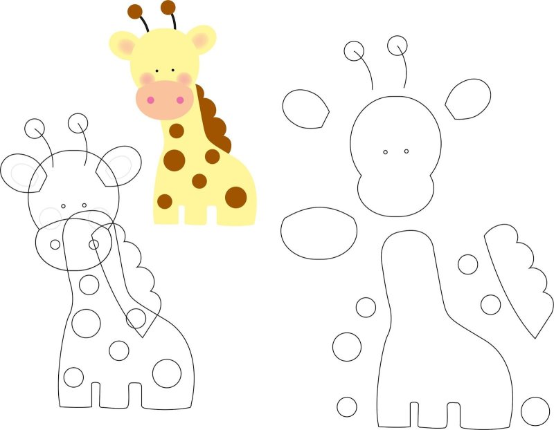 Игрушки из фетра шаблоны