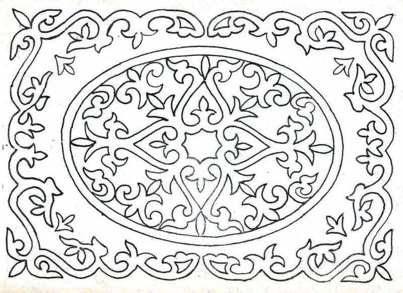 Орнамент для раскрашивания