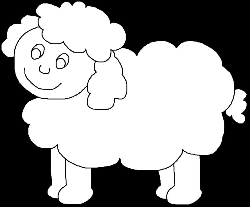 Аппликация барашек