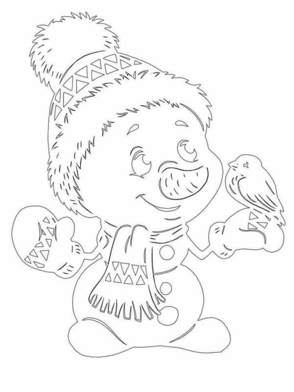 Новогодние вырезалки на окна