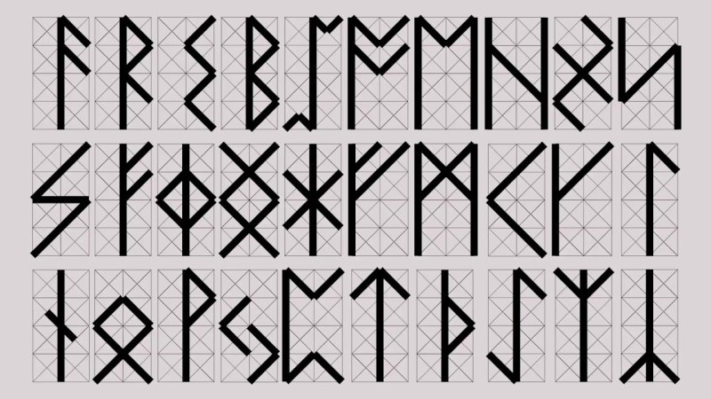 Старший футарк руны начертание