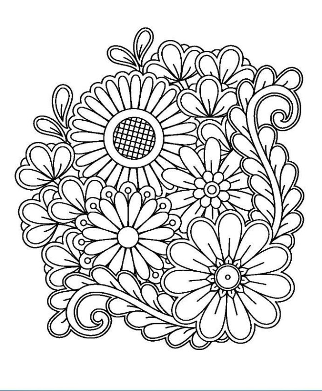 Узоры раскраска для детей