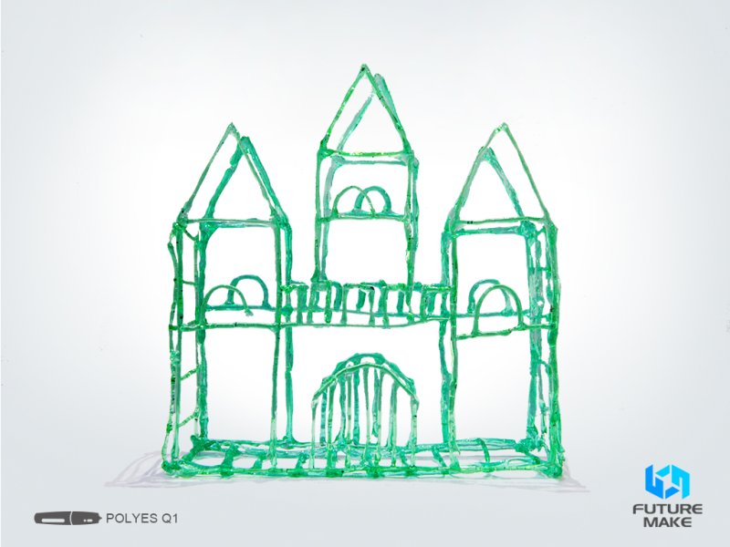 Домик из 3д ручки