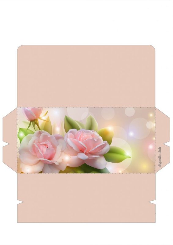 Макет конверта для денег