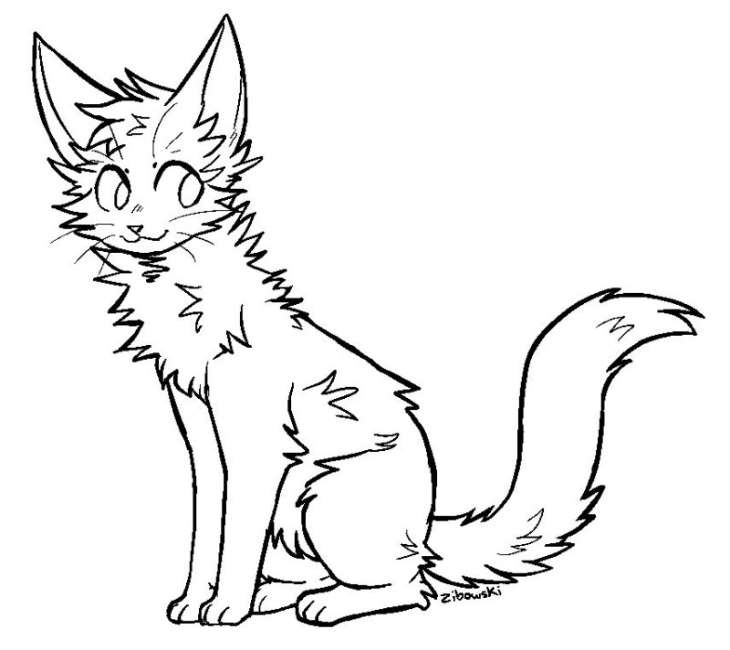 Лайн коты Воители аниме