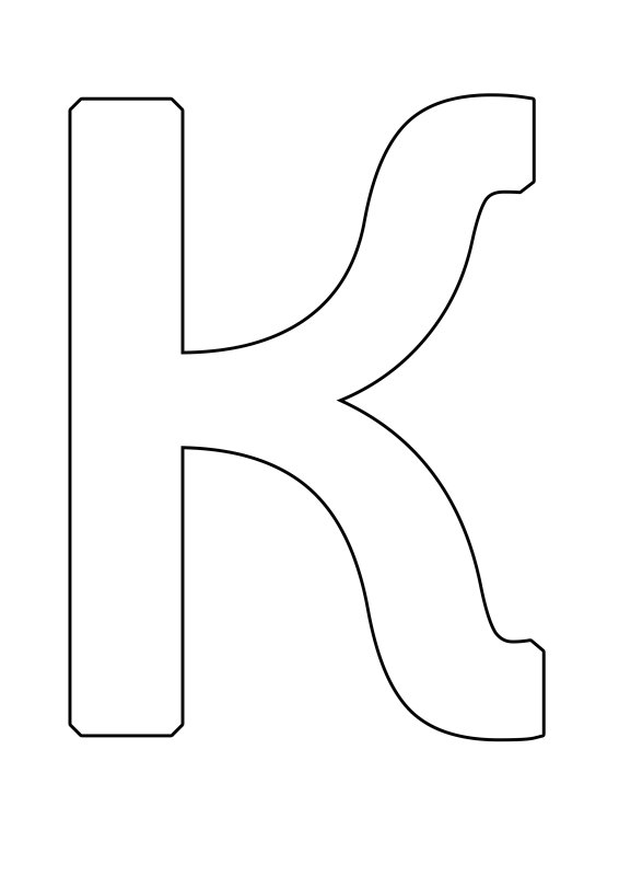 Трафарет букв