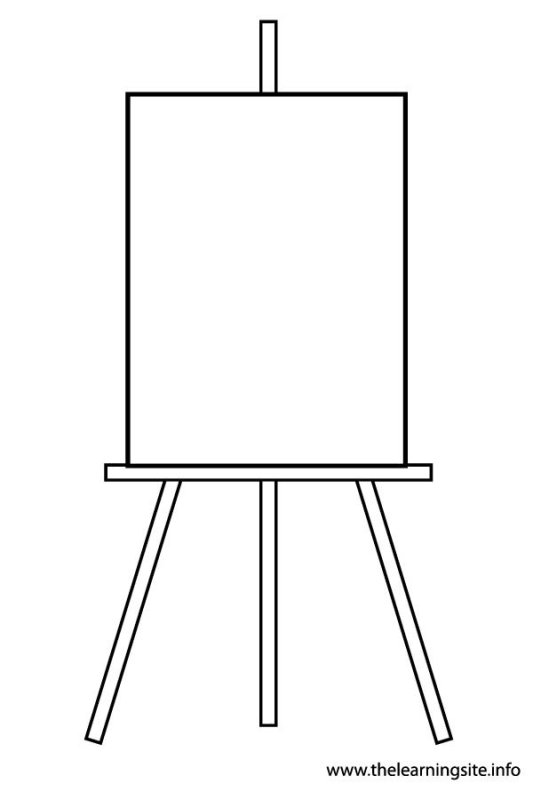 Мольберт трафарет