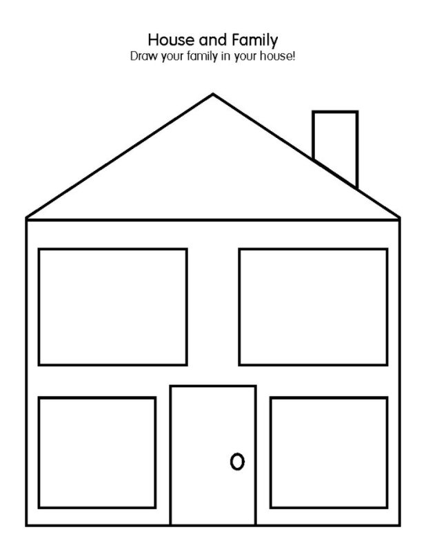 Пустой домик с комнатами для детей