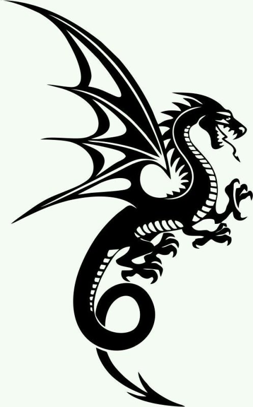 Стилизованное изображение дракона