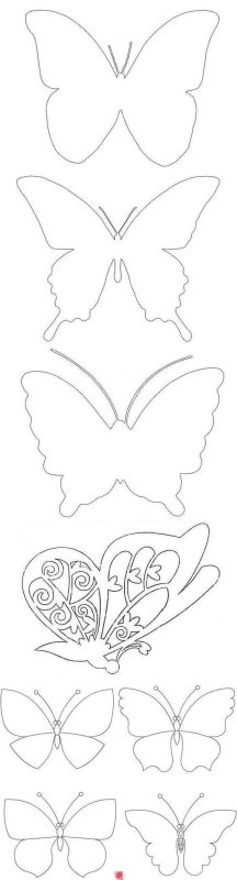 Шаблон бабочки