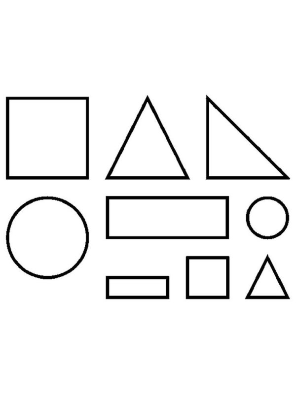 Фигуры для вырезания дошкольникам