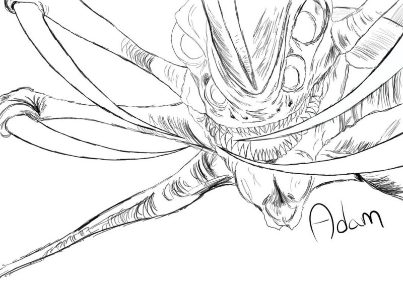 Раскраски сабнатика Левиафан Жнец