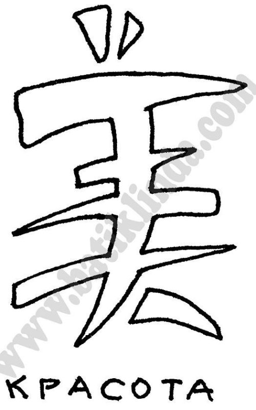 Трафарет китайских иероглифов