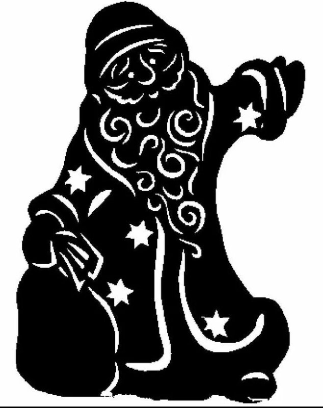 Вытынанки дед Мороз