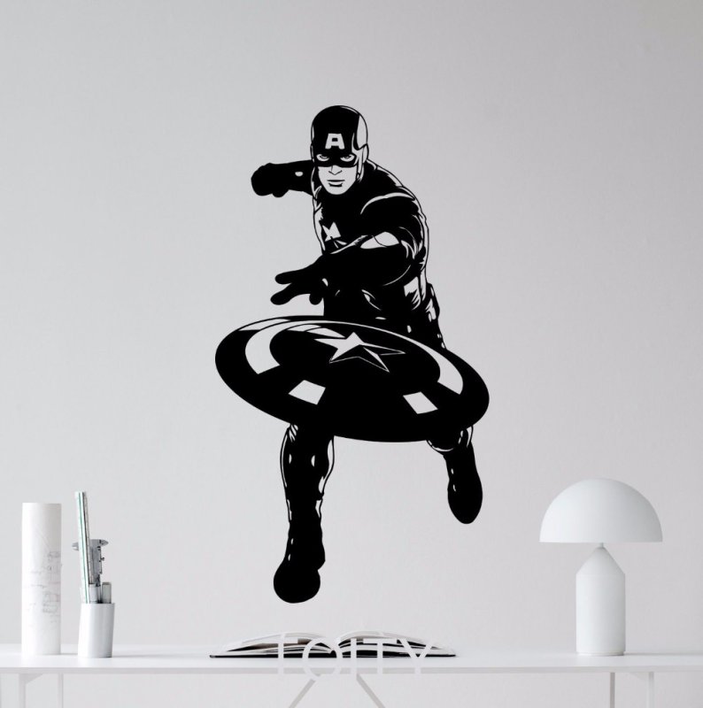 Трафарет для стен Марвел