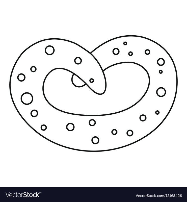 Крендельки раскраска для детей