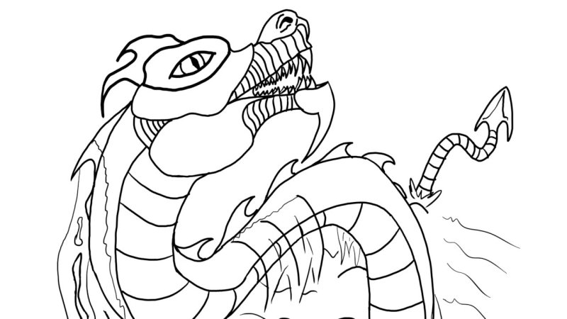 Левиафан раскраска