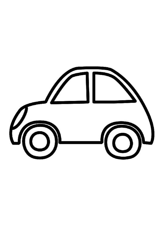 Трафарет машинки для детей