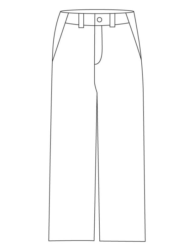 Штаны раскраска для детей