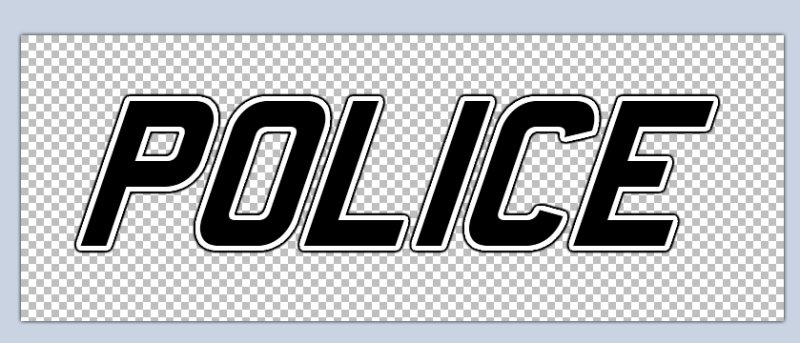 Police надпись