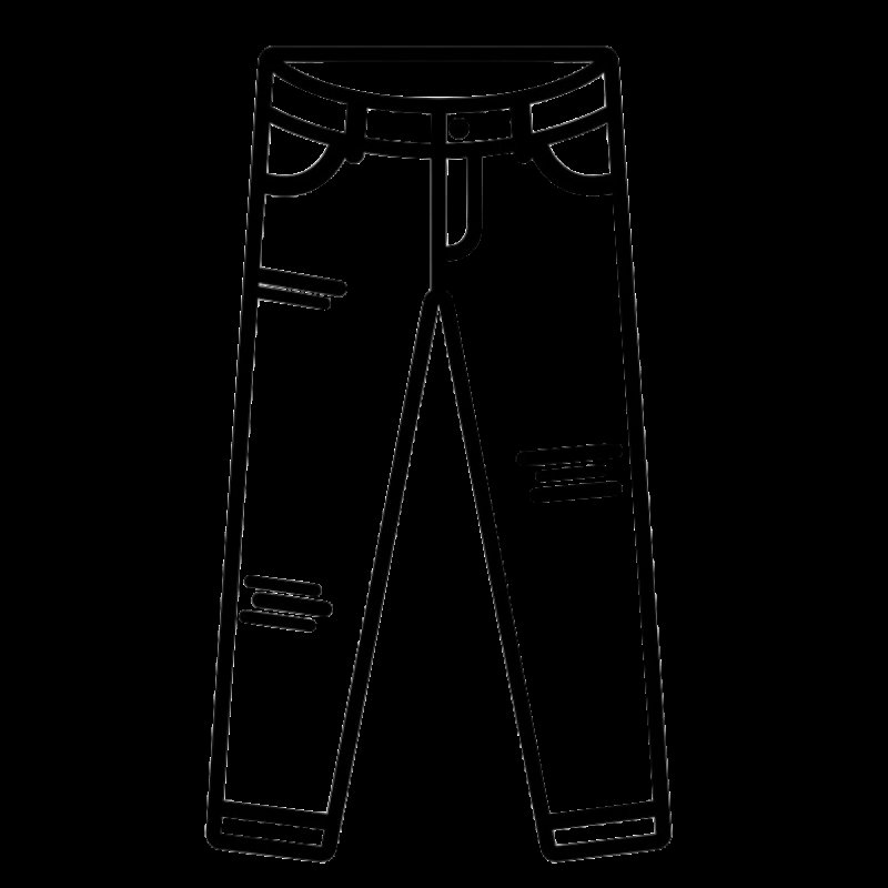 Штаны трафарет
