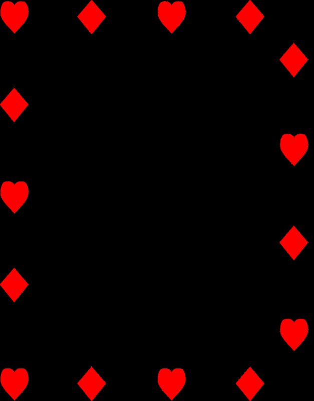 Шаблон игральных карт для печати