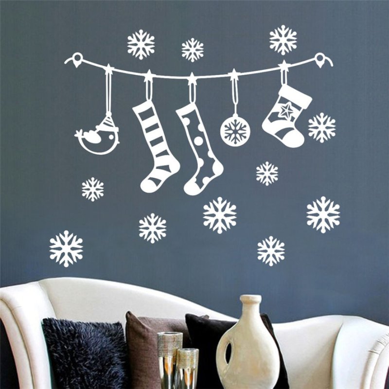 Украшение стены к новому году