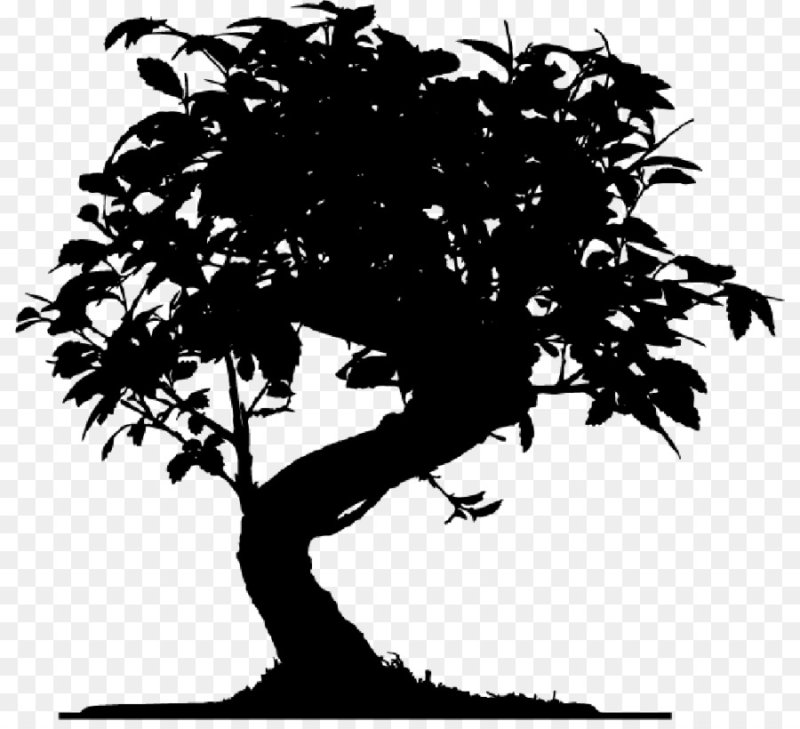 Наклейка дерево бонсай