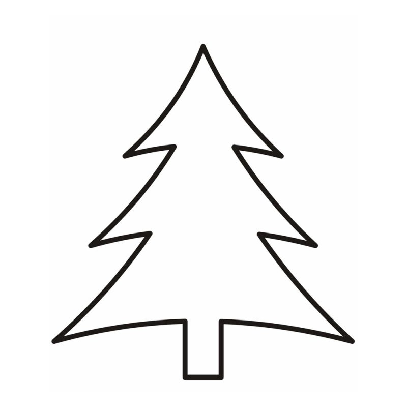 Елка раскраска