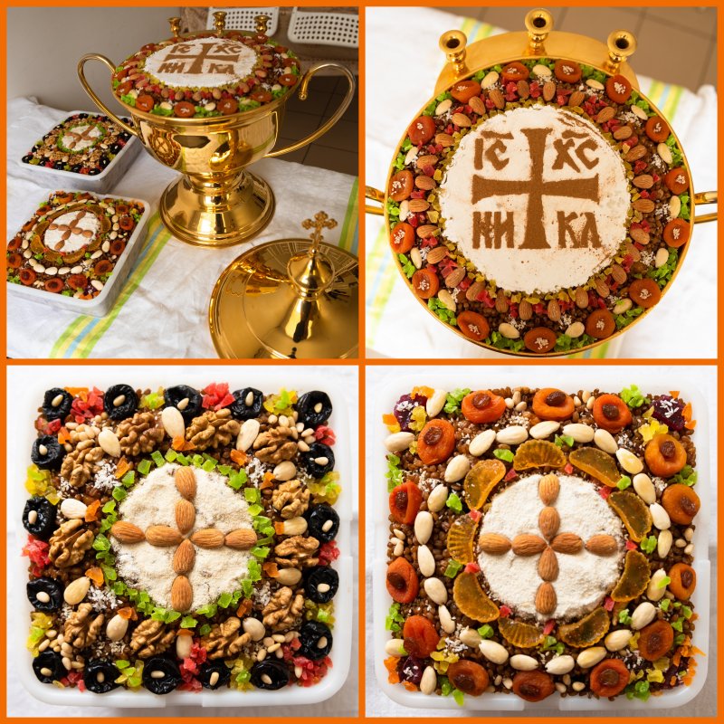 Как украсить коливо