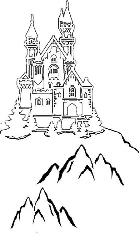 Замок трафарет