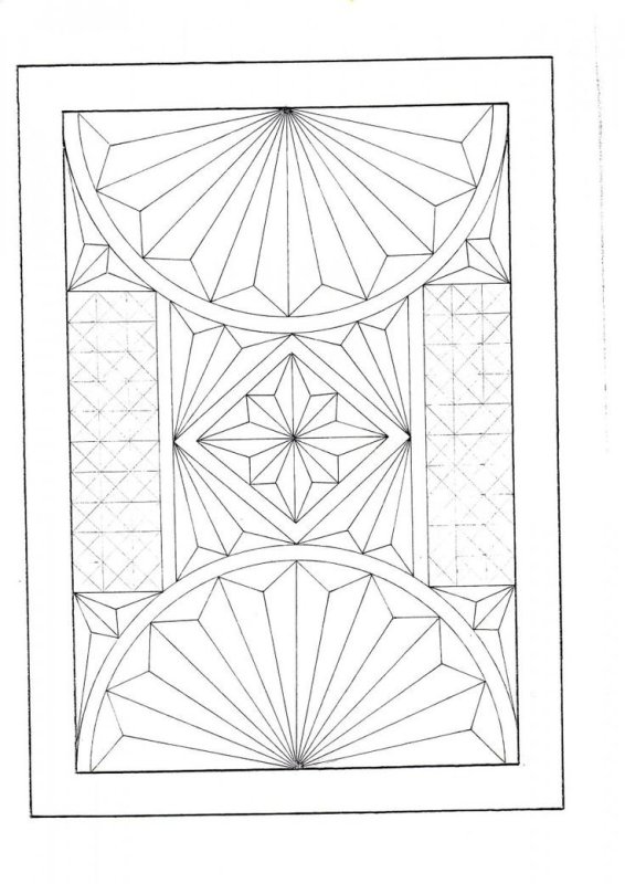 Геометрическая резьба орнамент