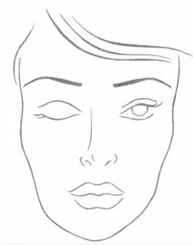 Контур лица