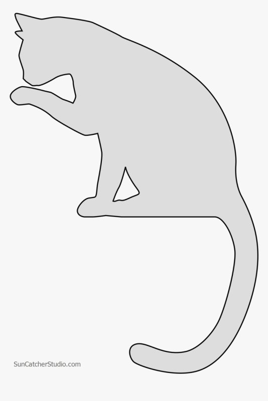 Трафарет кошки