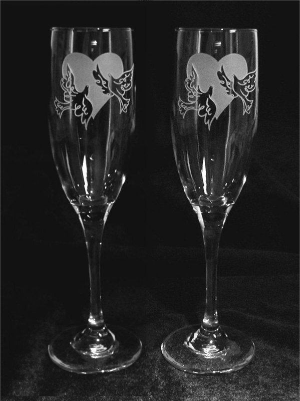 Бокал трафарет