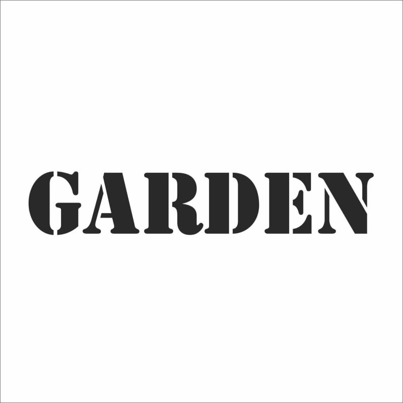 Надписи для трафарета Garden