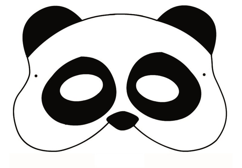 Маска панды